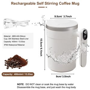 Tự động từ Mug thông minh Shaker cup Tự Khuấy Mug cà phê sữa máy xay sinh tố cup điện thông minh Mixer Mug không có đánh giá nào - Product Image 6