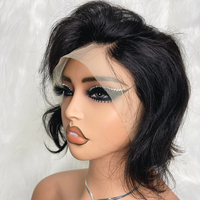 Perruque Lace Frontale 13x4 en Cheveux Humains Couleur Naturelle Brésiliens – Perruques Pas Chères en Promotion Déstockage Coupe Pixie