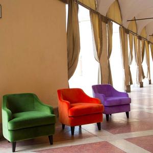 Fabrika Fiyatlı Modüler Tasarım Turuncu Koltuk Renkli Kulüp Salon Koltuğu Rahat Kadife Zarif Çağdaş Ticari Kullanım Bar - Product Image 5