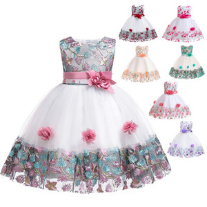 Robes de princesse pour petites filles, vêtements pour enfants, vêtements de fête d'anniversaire en dentelle, dernières tendances 2019, vente chaude - Product Image 4