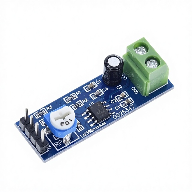 LM386 Module 200x Gain DC 5-12V Audio Amplifier Module