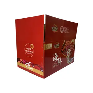 Custom cardboard shipping pack box carton packing box paper frozen chicken carton poultry boxes for packing chicken