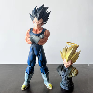 Figura de Anime de PVC de 28CM YJ DRAGON BAII <span class=keywords><strong>Majin</strong></span> <span class=keywords><strong>Vegeta</strong></span> con Cabeza Reemplazable, Modelo Super Saiyan, Figura de Manga, Estatua, Juguete - Product Image 2