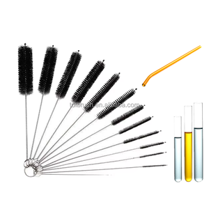 Juego <span class=keywords><strong>de</strong></span> 10 cepillos <span class=keywords><strong>de</strong></span> nailon para tubos con mango <span class=keywords><strong>de</strong></span> acero inoxidable, <span class=keywords><strong>limpiador</strong></span> <span class=keywords><strong>de</strong></span> tuberías para pajitas, botellas, tubos <span class=keywords><strong>de</strong></span> ensayo, limpieza industrial - Product Image 2