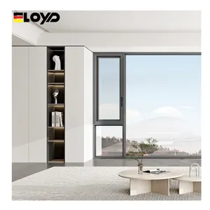 Eloyd German standard aluminium door Asian style System windows and doors exterior entry door