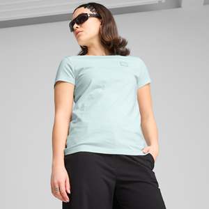 T-shirt Puma pour femme, bleu aquamarine, manches courtes, vêtement décontracté - Product Image 2