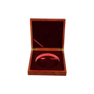 Boîte de rangement pour pièces de monnaie souvenir en noyer/chêne/ébène de haute qualité, faite à la main, personnalisée, rectangulaire, avec logo imprimé en soie et doublure en velours - Product Image 1