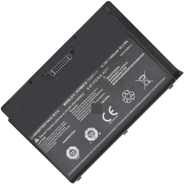 Battery for CLEVO P370BAT-8 6-87-P37ES-4271 P370SM-A P377SM-A P370SM3 P751ZM P375SM P370SM 15.12V 89.21WH
