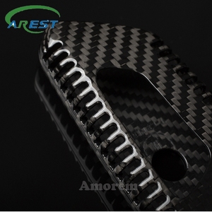 Funda de fibra de carbono para llave de coche, carcasa para Seat Leon <span class=keywords><strong>Cupra</strong></span> MK4 <span class=keywords><strong>2020</strong></span> 2021 / <span class=keywords><strong>Cupra</strong></span> formor/Skoda Octavia A8 <span class=keywords><strong>2020</strong></span> 2021 - Product Image 3