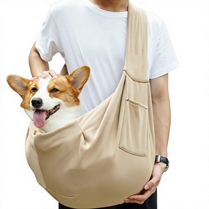 Portable Waterproof Small Dog <b>Carrier</b>-Breathable Polyester Fashion Adjustable Strap Zip Pocket Pet <b>Storage</b> Seat <b>Bag</b> <b>for</b> Outdoor - Product Image 6