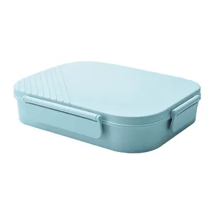 Draagbare 4 Compartimenten Lunchbox Met Een Saus Container, Lekvrij Bento Box, magnetron Veilig En Dishwashable In Hoge Kwaliteit