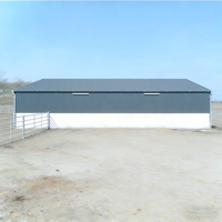 Establo Moderno para Vacas Lecheras con Estructura de Acero, Sala de Ordeño Prefabricada, Galvanizado en Caliente, a Prueba de Fugas, Longitud Personalizable