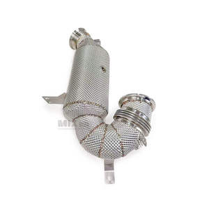 Échappement arrière Valvetronic en acier inoxydable 304 pour BMW <span class=keywords><strong>330e</strong></span> G20 2.0T B48, embouts quadruples courbés à la mandrine, 2020-2023 - Product Image 5