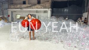 2025 nuovo albero della palla di natale ornamenti grande specchio gigante lucido metallico gonfiabile decorazioni natalizie palle con Topper - Product Image 4