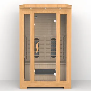 Sauna a infrarossi interna Smartmak 2-3 persone bassa Emf casa Mobile stanza Sauna a infrarossi lontano