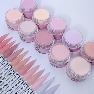 Frascos de 2oz, marcas de polvo acrílico, venta al por mayor, cubierta acrílica de etiqueta privada, polvo acrílico rosa para uñas - Product Image 1