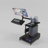 Vente en gros de table de jeu de bureau épaisse à cadre en acier personnalisé de haute qualité travail à domicile bureau électronique à hauteur réglable