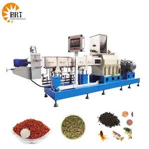 floating fish feed processing line dse75s floating fish feed twin screw extruder machine