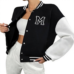 Chaqueta Corta Casual para Mujer, Estilo Universitario, Ajuste Cómodo para Uso Diario y Fines de Semana - Product Image 1