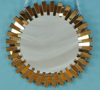 Table console moderne en argent avec effet diamant écrasé et miroir pour entrée, couloir ou salon