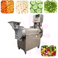 Cortadora de frutas y patatas de doble cabeza, cortadora industrial de verduras, col eléctrica, cortadora de verduras de cebolla verde