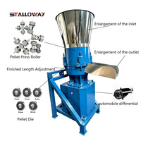 Machine à granulés d'aliments pour animaux à haute productivité PTO pour poulets, canards, volailles, fonctionnement semi-automatique, diamètre des granulés de 2 à 12 mm