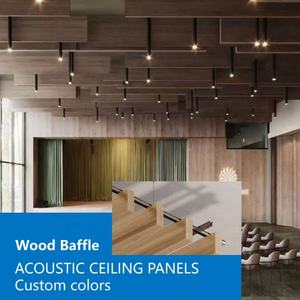 Paneles Acústicos de Fibra de Vidrio para Techo, Diseño Interior de Marca OEM, Grosor de 40 mm, Insonorización, Panel Suspendido <span class=keywords><strong>Vertical</strong></span> - Product Image 5