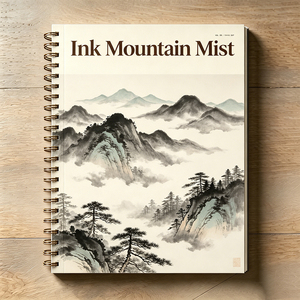 Revista de Arte de Paisajes con Tinta China de Ríos y Barcos Solitarios, con Tapa Dura y Papel Recubierto - Product Image 3