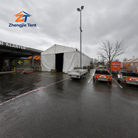 Tente de stockage préfabriquée en alliage d'aluminium, abri industriel robuste et portable pour le stockage de matériaux