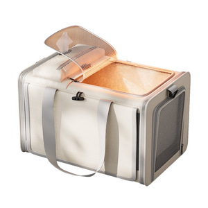 Nouvelle valise pliable pour animaux de compagnie de grande capacité, portable et respirante, facile à transporter, commerce électronique transfrontalier. - Product Image 2
