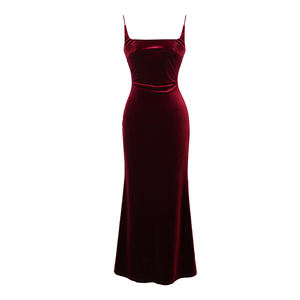 ZYHT 9605 Slip <span class=keywords><strong>in</strong></span> <span class=keywords><strong>velluto</strong></span> senza maniche senza schienale Sexy signora Maxi abito da festa per banchetto <span class=keywords><strong>con</strong></span> <span class=keywords><strong>spacco</strong></span> grande abito <span class=keywords><strong>lungo</strong></span> Swing - Product Image 5