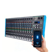 Console de mixage audio professionnelle 16 canaux avec 99 effets DSP, contrôleur DJ / console de mixage audio, carte son pour enregistrement et streaming