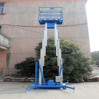 YNFFT 6m-14m Aluminium Vertikalmastbühne 227kg Elektrische Hydraulische Vertikale Personenbühne CE Arbeitsbühne