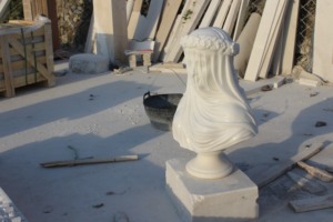 <span class=keywords><strong>Escultura</strong></span> de Piedra Natural a Precio de Fábrica, Busto de Mármol Tallado a Mano, Estatua de Mármol de la Doncella Velada <span class=keywords><strong>en</strong></span> Existencia - Product Image 5