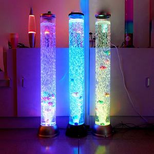 Vente d'usine Lampe LED pour <span class=keywords><strong>aquarium</strong></span> de 3,94 pieds Lampes de sol Tube à bulles pour poissons Lumière nocturne avec 7 effets lumineux et télécommande - Product Image 2