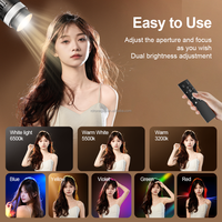 Ym-80 Éclairage d'appoint LED pour photographie, projecteurs sans fil avec télécommande, kit d'éclairage vidéo de studio pour diffusion en direct