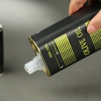 Boîtes de conserve rectangulaires personnalisées pour huile de cuisson, 1L, 2L, 3L, et boîtes de conserve vides pour huile d'olive imprimées 100ml, 250ml, 500ml