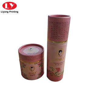 Personalizar cartón forma redonda tapa fuera de tubo de papel caja ecológica - Product Image 5