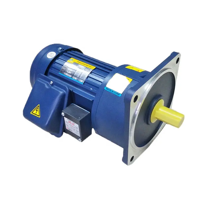 Helis dişli AC 1hp düşük rpm yüksek tork küçük boyut 750 w ac motor