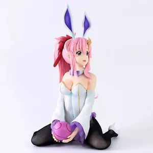 PVC Resin Mainan Aksi & Mainan Berkualitas Tinggi Gadis Cantik Pakaian Kelinci Rambut Merah Muda Gundam Seed Destiny Strike Tokoh Anime Gundam