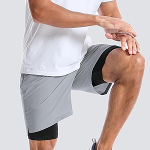 Celana pendek tenis Cepat Kering bernapas mode lari latihan pakaian olahraga poliester harga pabrik - Product Image 3