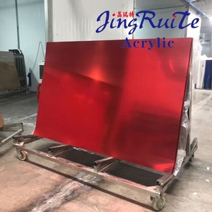 Laser Engravable Red <strong>Mirror</strong> <strong>Acrylic</strong> Sheet for Cake Toppers and Keychains - Product Image 4