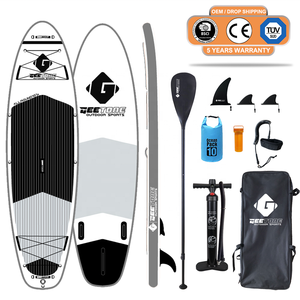 GeeTone — <span class=keywords><strong>planche</strong></span> de Surf gonflable Double couche, skateboard flottant, tout rond, Paddle, Surf - Product Image 5
