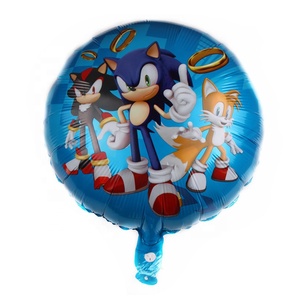 บอลลูนฟอยล์ทรงกลม <span class=keywords><strong>Sonic</strong></span> ขนาด18นิ้ว,ลูกโป่งฟอยล์ลายการ์ตูนรูปเม่นสำหรับของเล่นเด็กสุขสันต์วันเกิด - Product Image 4
