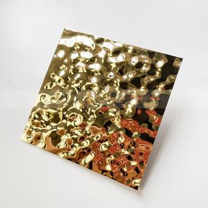 LL359 Water Ripple Wave Decorative Stainless Steel Color <b>Sheet</b> <b>Mirror</b> Silver Gold 304 Water Corrugated Stainless Steel Plate - Product Image 5