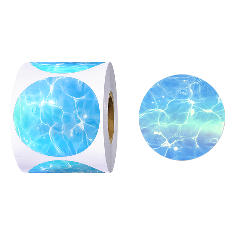 Océan holographique bleu