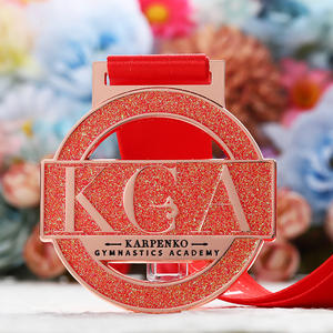 Medallas <span class=keywords><strong>de</strong></span> Premio para Competencias Escolares, Medallas <span class=keywords><strong>de</strong></span> Gimnasia Académica con Corte Hueco, Esmalte Brillante, Logotipo <span class=keywords><strong>de</strong></span> Aleación Metálica Personalizado con Cinta - Product Image 6