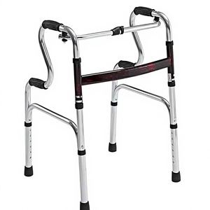 วอล์คเกอร์ม้วนได้น้ำหนักเบาและพับเก็บได้สำหรับผู้ใหญ่ผู้สูงอายุขนาดกะทัดรัดเดินทางพับได้ช่วยเดิน - Product Image 1