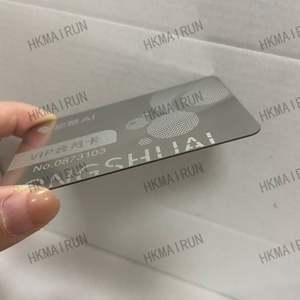 Best Price Engraved Matt Black Deep Sunk Stainless Steel Business Metal Cards - Product Image 4