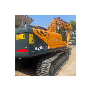 Excavatrice Hyundai 220lc-9s d'occasion 100% originale, 22 tonnes, avec moteur, boîte de vitesses, pompe et composants de roulement, puissance 114 kW, en stock - Product Image 1